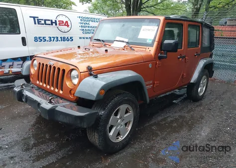 2011 Jeep Wrangler Unlimited Sport из США, поврежденный, VIN 1J4BA3H12BL524010